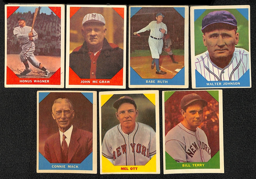 Lot Of 42 1960 Fleer Baseball Cards w. Wagner