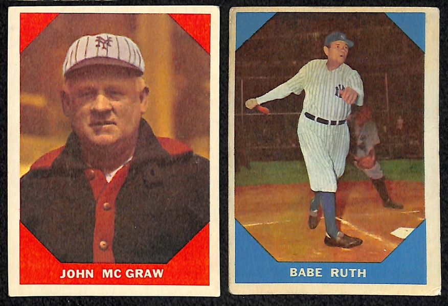 Lot Of 42 1960 Fleer Baseball Cards w. Wagner
