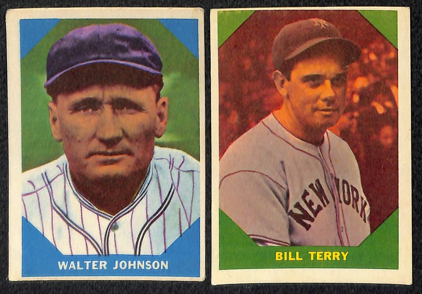 Lot Of 42 1960 Fleer Baseball Cards w. Wagner