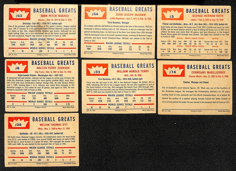 Lot Of 42 1960 Fleer Baseball Cards w. Wagner