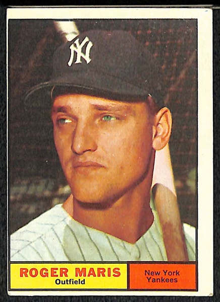 Lot Of 40 1961 Topps Baseball Cards w. Maris