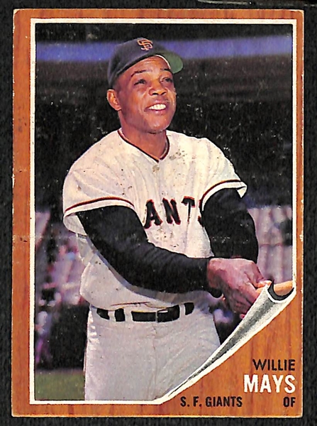 Lot Of 47 1962-1963 Topps Baseball Cards w. Mays