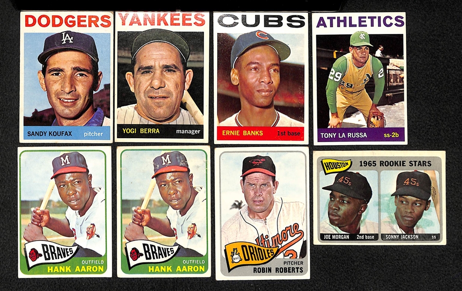 Lot Of 73 1964-1965 Topps Baseball Cards w. Koufax