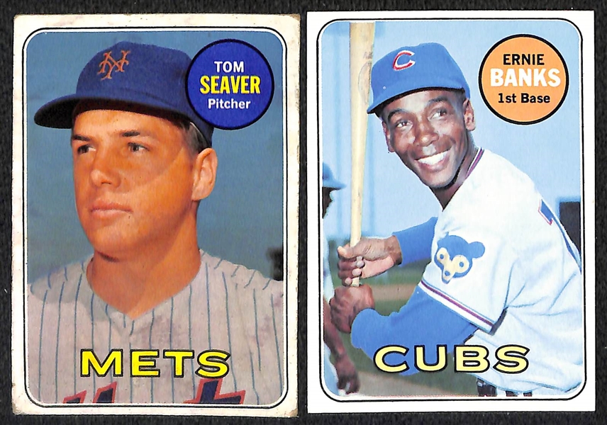 Lot Of 63 1968-1969 Topps Baseball Cards w. Seaver