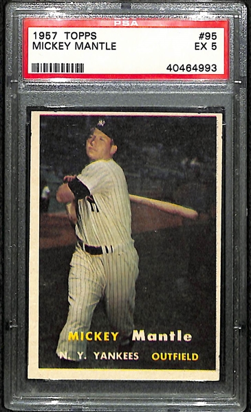 1957 Topps #95 Mickey Mantle PSA 5