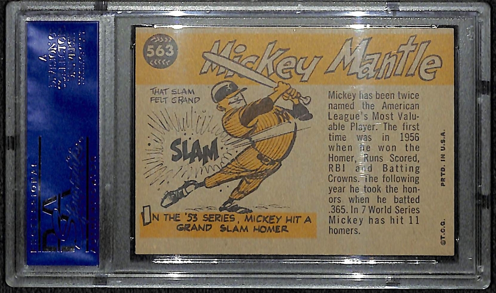 1960 Topps #563 Mickey Mantle All Star PSA 7