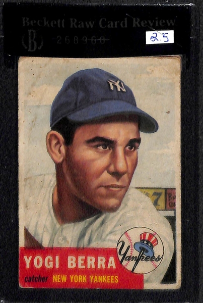 Lot Of 4 BVG Graded 1953 Topps Cards w. Pee Wee Reese