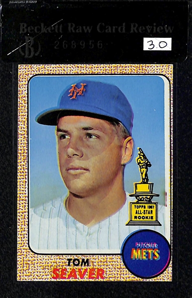 Lot Of 4 1968-1969 BVG Graded Cards w. Bench RC