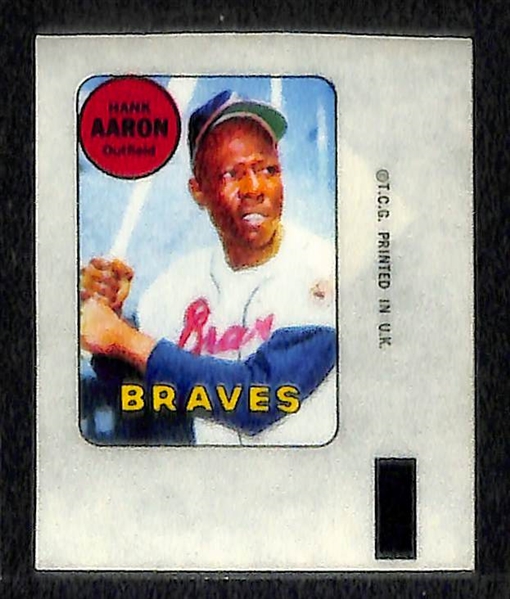Lot Of 8 1965-1970 Topps Inserts w. Mantle