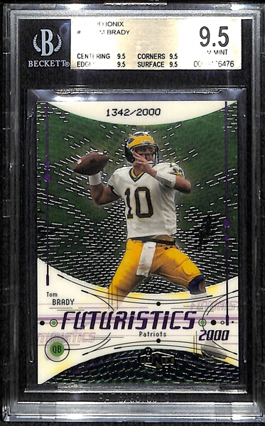 2000 IONIX Tom Brady Rookie Card BGS 9.5