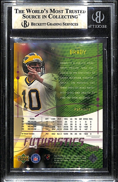 2000 IONIX Tom Brady Rookie Card BGS 9.5