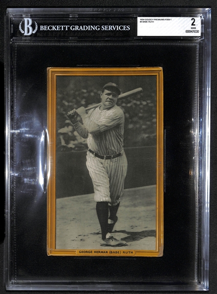 1933-34 Goudey Premiums (R309-1) Babe Ruth - BVG 2