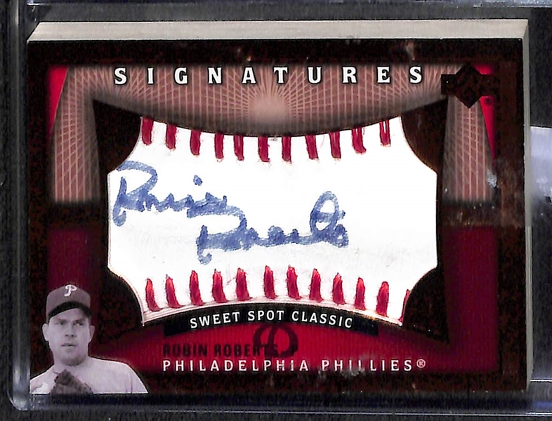 Lot Of 6 Phillies Autograph Cards w. Roberts & Carlton