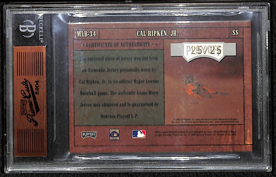 2004 Prime Cuts Cal Ripken Jr Logo Patch Card