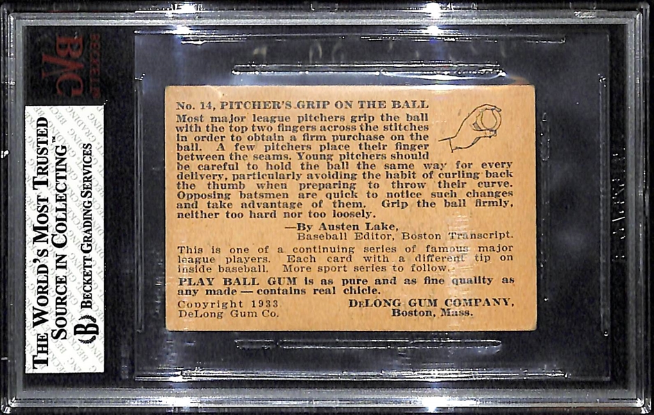 1933 DeLong (R333) Lefty Gomez BVG 5