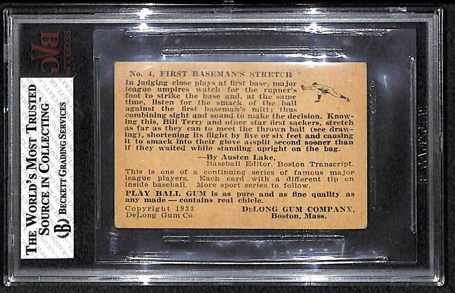 1933 DeLong (R333) Bill Terry BVG 4.5