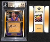 2004-05 SP Game Used Kobe Bryant Auto Floor Card #7/75 BGS 9.5, Autograph 10!