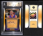 2004-05 SP Game Used Kobe Bryant Autograph Floor Card #7/75 BGS 9.5, Autograph 10!