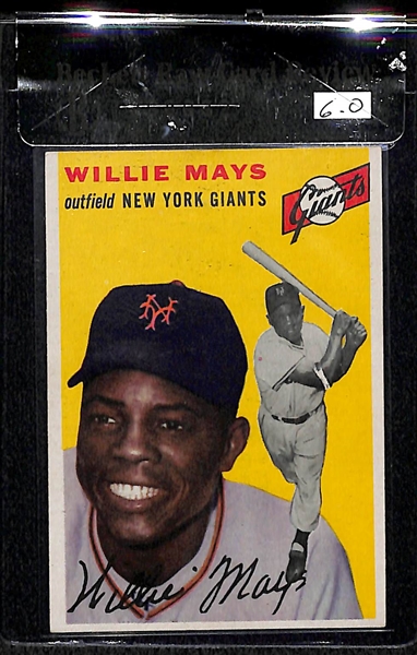 1954 Topps #90 Willie Mays Card BVG 6