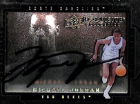 2011-12 Upper Deck Exquisite Michael Jordan Auto Shadowbox Card