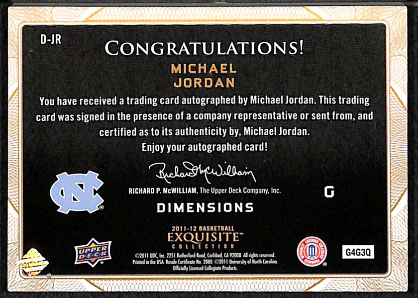 Lot Detail - Michael Jordan Signed University of North Carolina