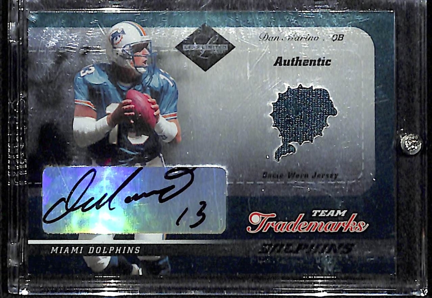 2003 Leaf Limited Dan Marino Autograph Jersey Card /50