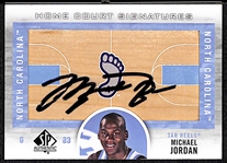 2012-13 SP Authentic Michael Jordan Auto Court Card