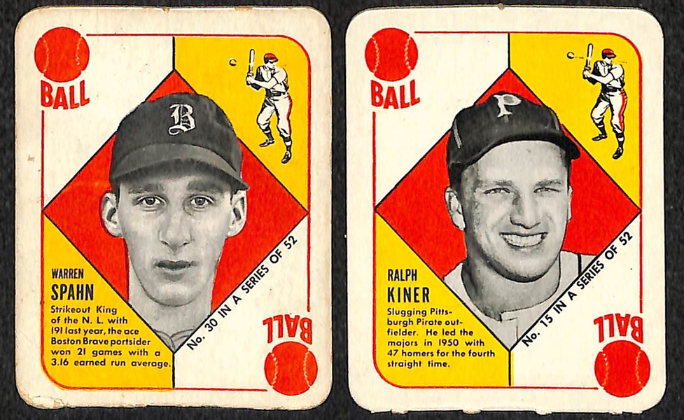 Lot Of 21 1951 Topps Red Backs w. Yogi Berra