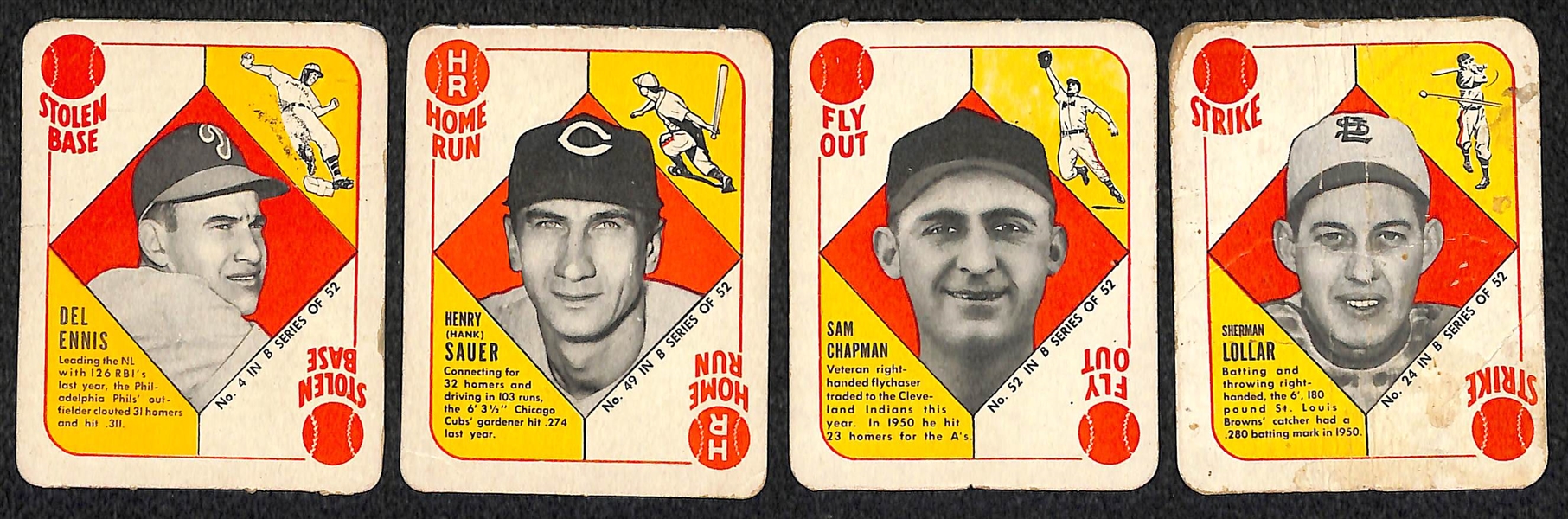 Lot Of 18 1951 Topps Blue Backs w. Richie Ashburn