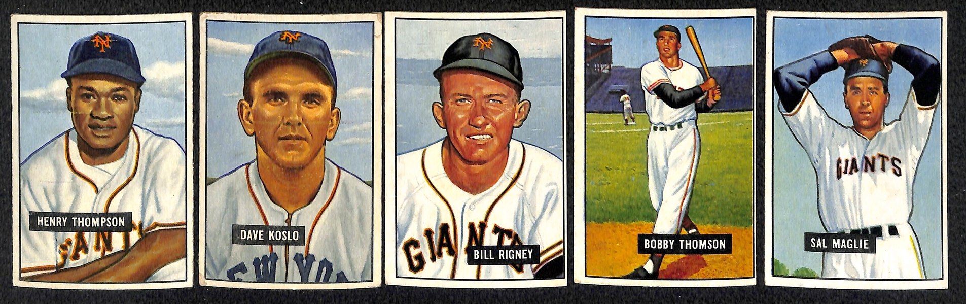 Lot Of 20 1951 Bowman N.Y. Giants Cards w. Durocher