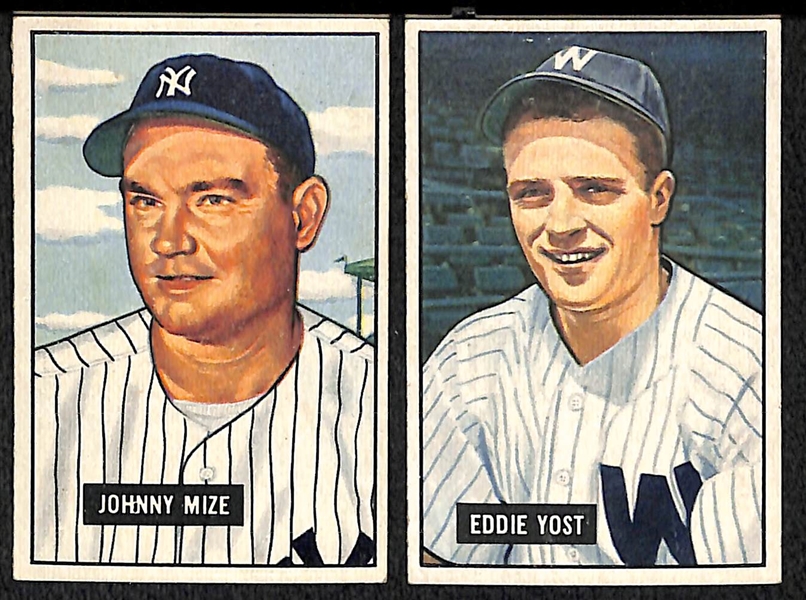 Lot Of 20 1951 Bowman Cards w. Johnny Mize