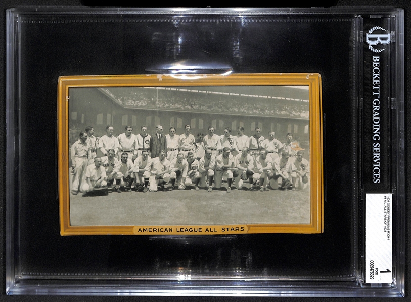 1933-34 Goudey Premium (R309-1) American League All Stars - BVG 1