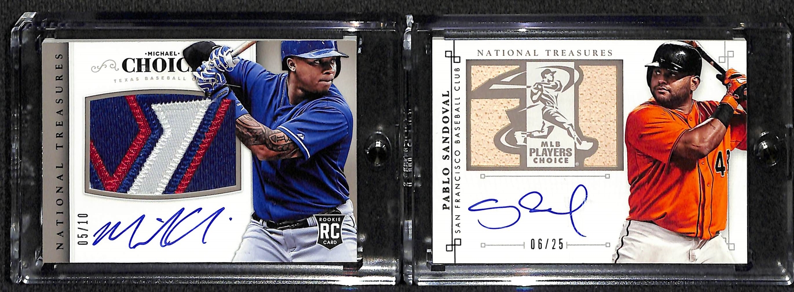 Lot Of 8 Baseball National Treasures Autograph & Patch Cards