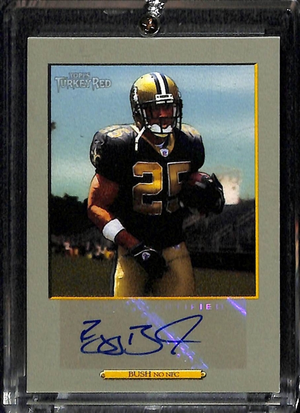 Lot Of 4 Football Stars Autograph Cards w. E.Lacy & M.Lynch