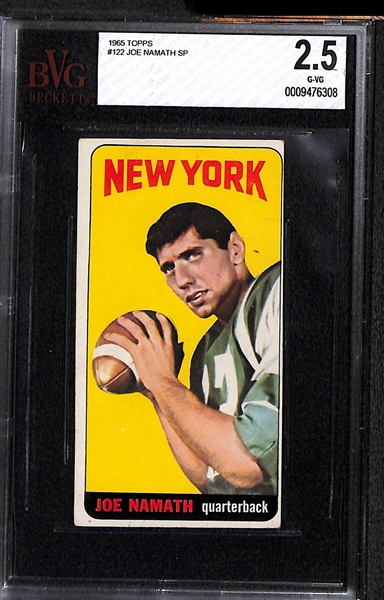 1965 Topps Football Complete Card Set w. Namath RC BVG 2.5