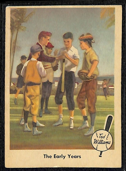 1959 Fleer Ted Williams Almost Complete Set - Missing Only 1 Card (#68) - Also Includes a Wrapper