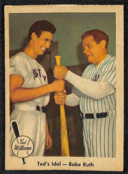 1959 Fleer Ted Williams Almost Complete Set - Missing Only 1 Card (#68) - Also Includes a Wrapper