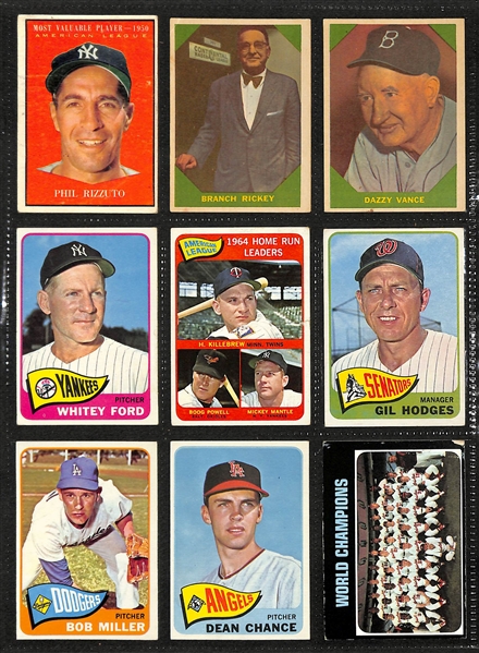 Binder Of 200+ Baseball Cards 1957-1987 