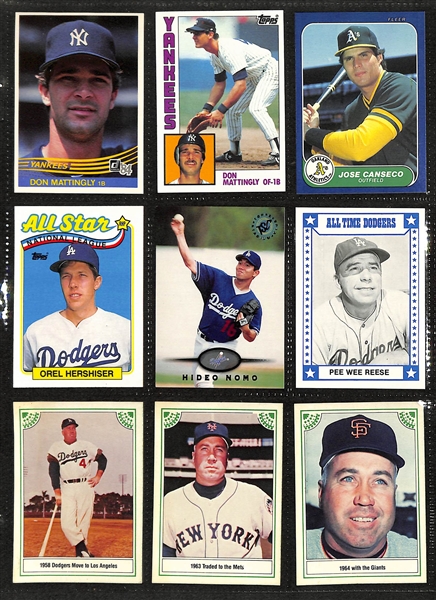Binder Of 200+ Baseball Cards 1957-1987 