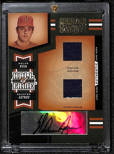 Lot Of 2 Nolan Ryan Autograph Cards