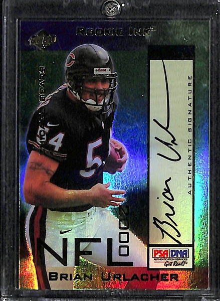 Lot Of 9 Football Autograph Cards w. Urlacher & Matthews