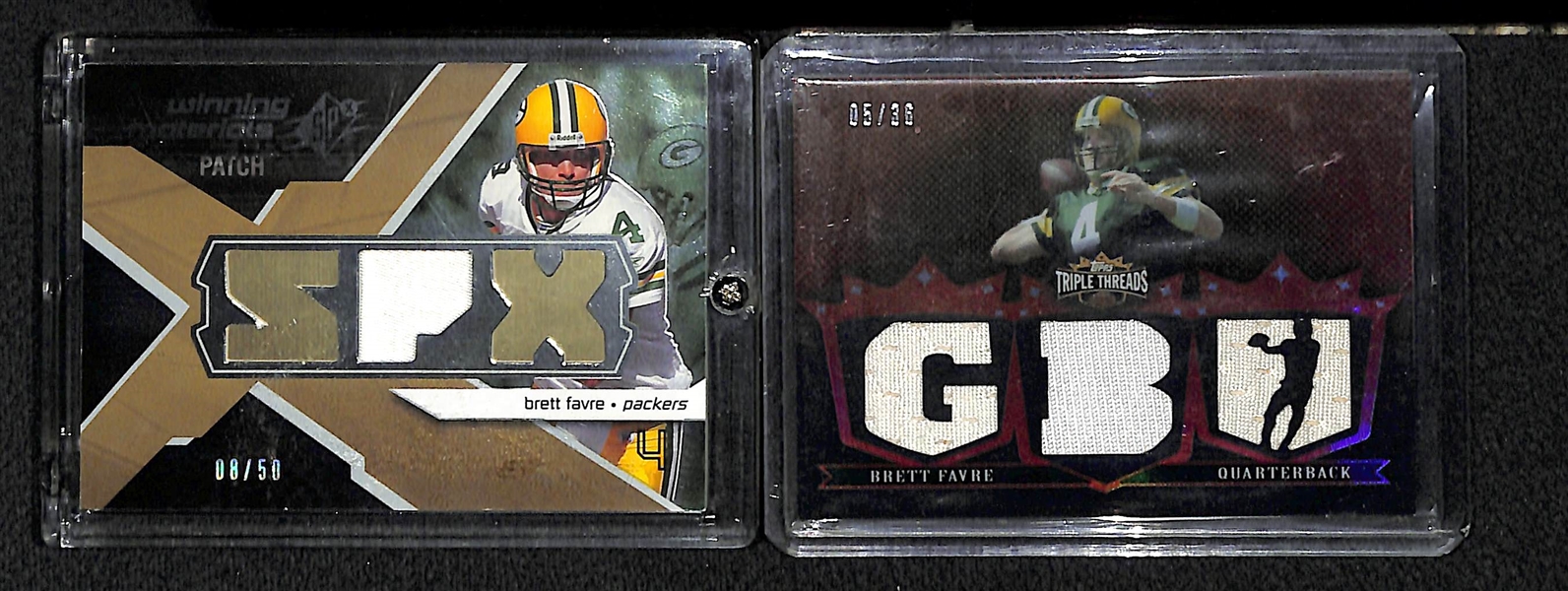Lot Of 17 Football Stars Relic Cards w. Favre & Payton