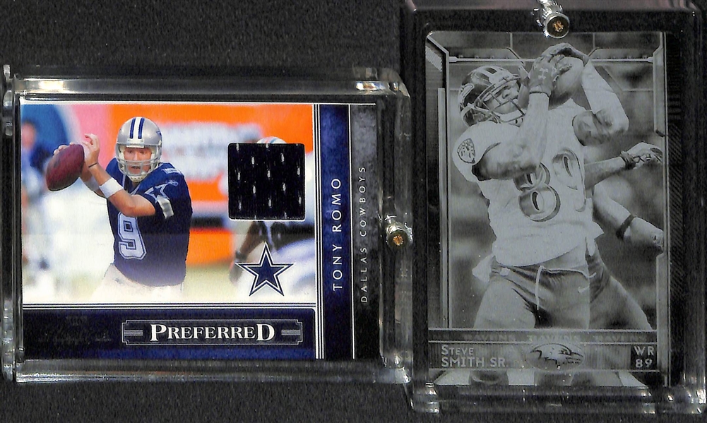 Lot Of 20 Football Autograph & Relic Cards w. Brady & Favre
