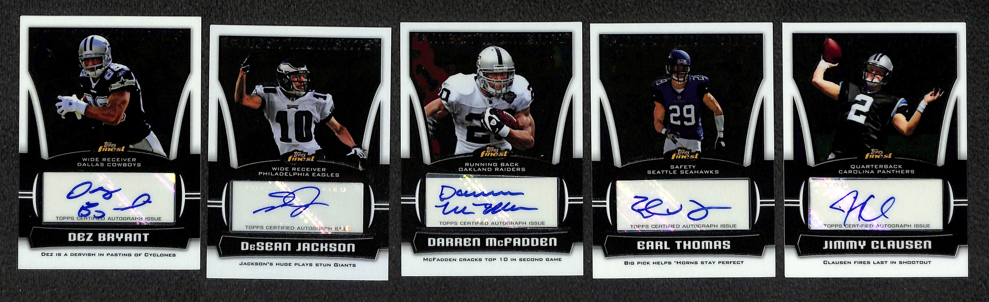2010 Topps Finest Moments Complete Autograph Card Set w. A.Peterson
