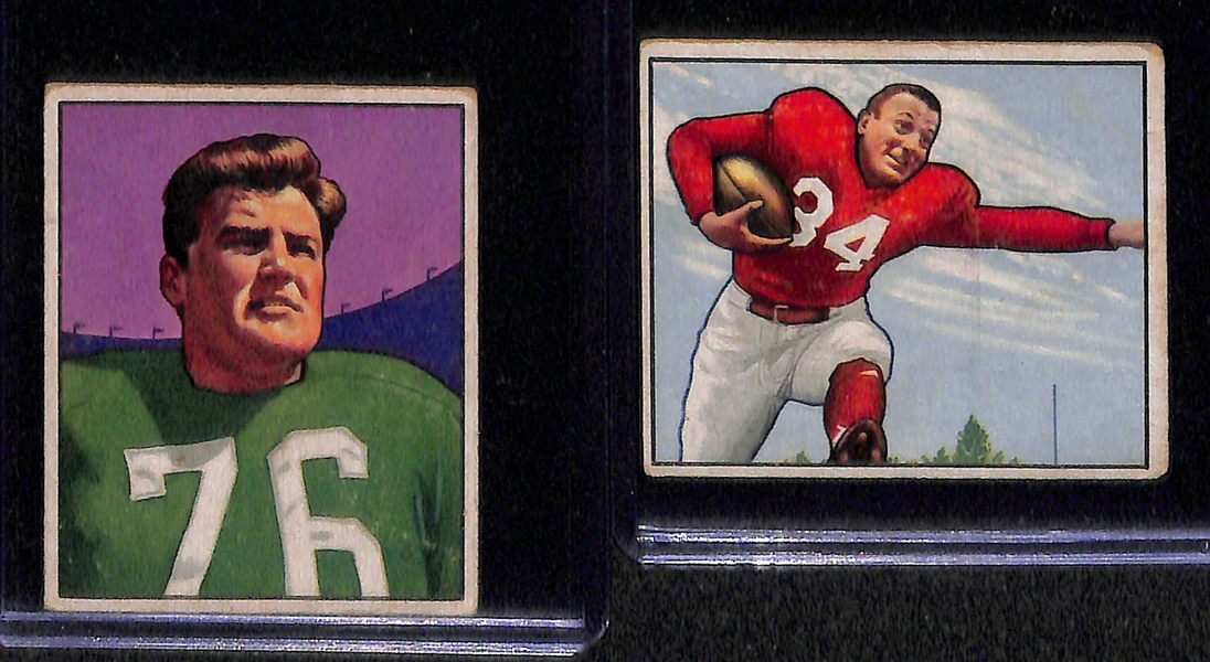 Lot Of 19 1950 Bowman Football Cards w. Hugh Taylor
