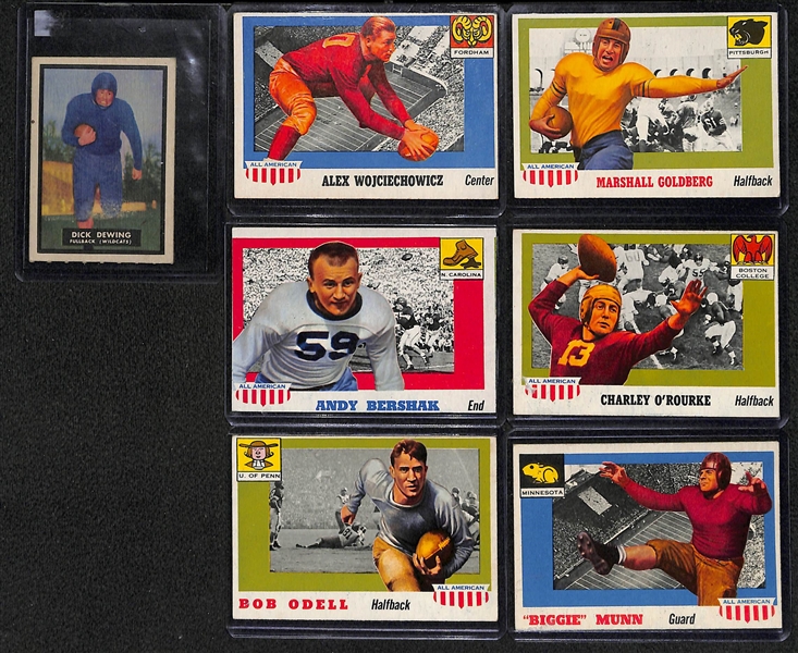 1 1959 Topps Magic & 6 1955 Topps All American Cards
