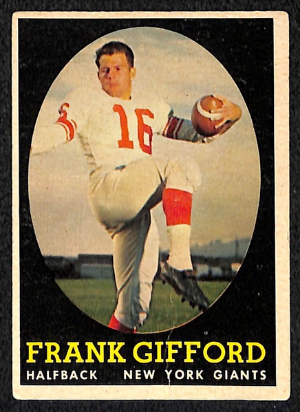 Lot Of 26 1957-1959 Topps Football Cards w. Tittle
