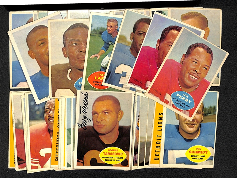 Lot Of 64 1960 Topps Football Cards w. Lenny Moore