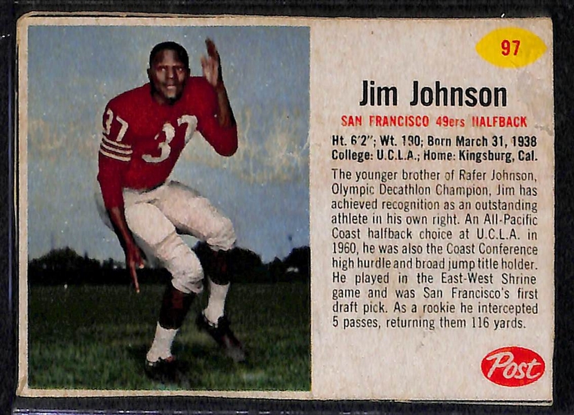 Lot Of 11 1961-1962 Football Cards w. Johnny Unitas