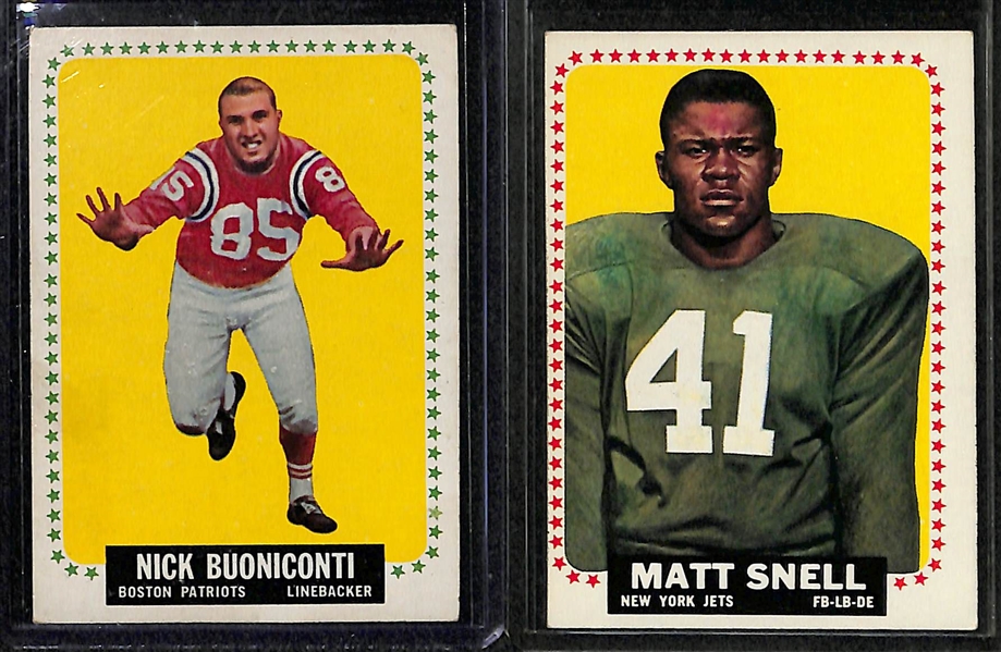 Lot Of 5 1964 Topps Football Cards w. LaMonica
